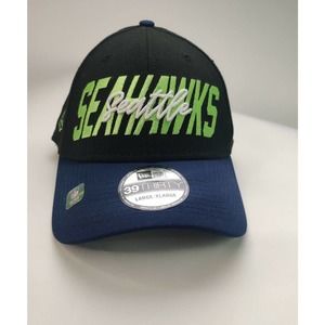 New Era 39Thirty Snapback Seattle Seahawks Cap Hat NFL22 Draft 3930 L/XL